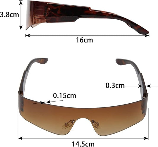 Futuristische Sonnenbrille Futuristische Brille Futuristische Verspiegelte Sonnenbrille Space Brille Alien Brille Set Fun Glasses Rollenspiel Halloween Brillen Set