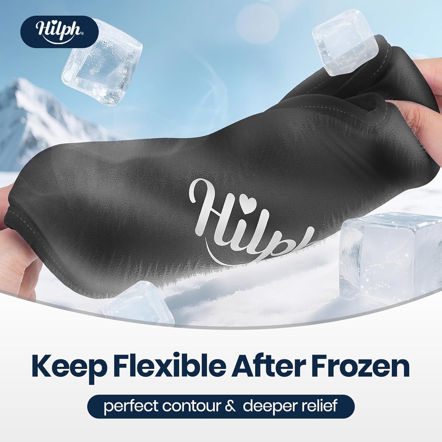 Nacken Kühlpads - Wärmekissen Nacken Kühlpacks für Nackenschmerzen, Sportverletzungen, Schwellungen, Halswirbelsäulenchirurgie - Schwarz