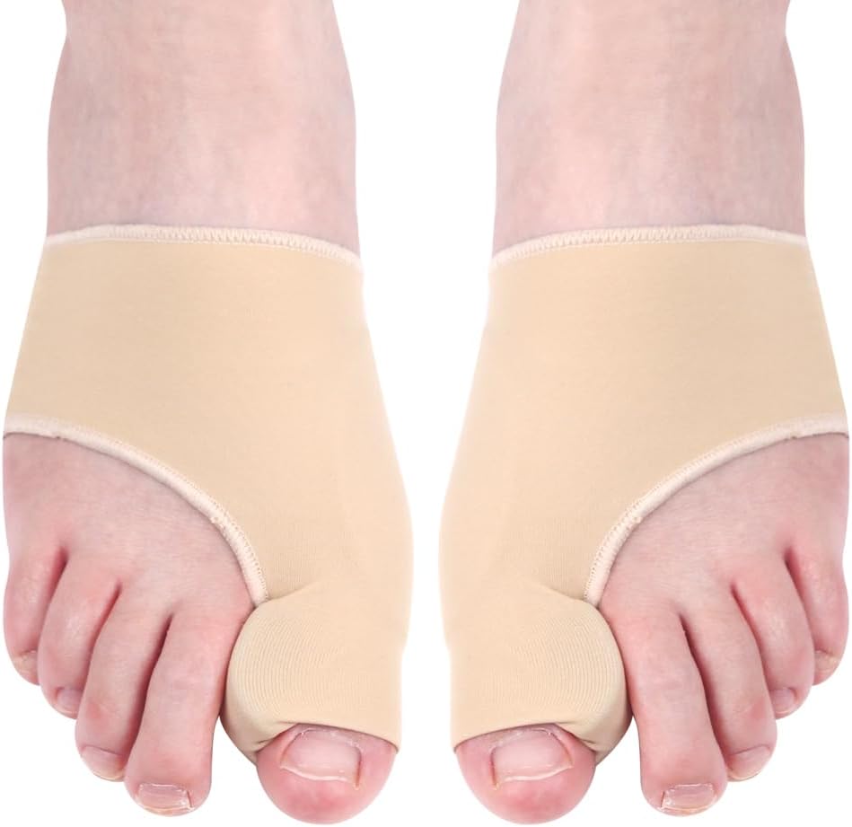 Hallux Valgus Zehenspreizer Korrektur, Zehenspreizer Hallux Valgus, Silikon Ballenzeh-Korrektor, Gel Hallux Valgus Schiene Socken mit Silikonpads, 1 Paar