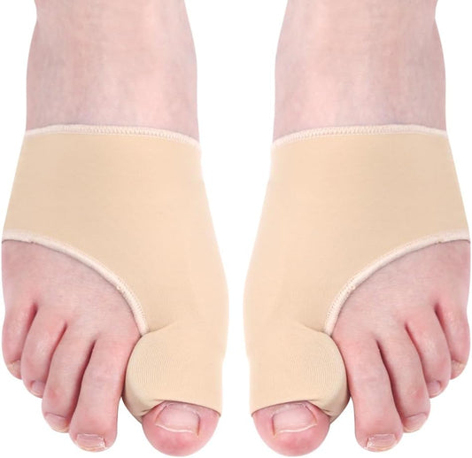Hallux Valgus Zehenspreizer Korrektur, Zehenspreizer Hallux Valgus, Silikon Ballenzeh-Korrektor, Gel Hallux Valgus Schiene Socken mit Silikonpads, 1 Paar