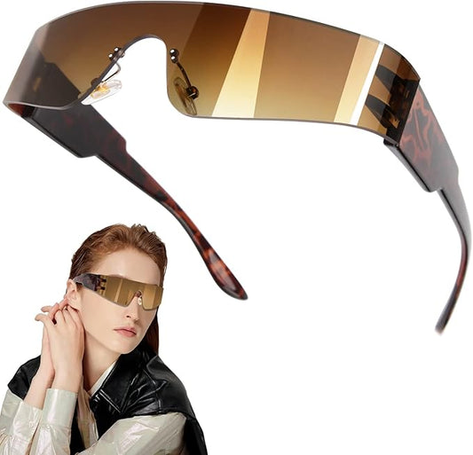 Futuristische Sonnenbrille Futuristische Brille Futuristische Verspiegelte Sonnenbrille Space Brille Alien Brille Set Fun Glasses Rollenspiel Halloween Brillen Set